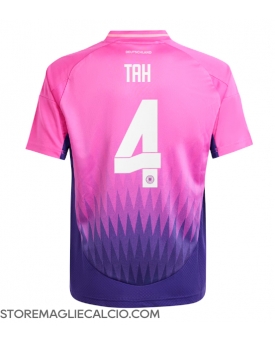 Germania Jonathan Tah #4 Maglia Gara Trasferta Repliche Europei 2024